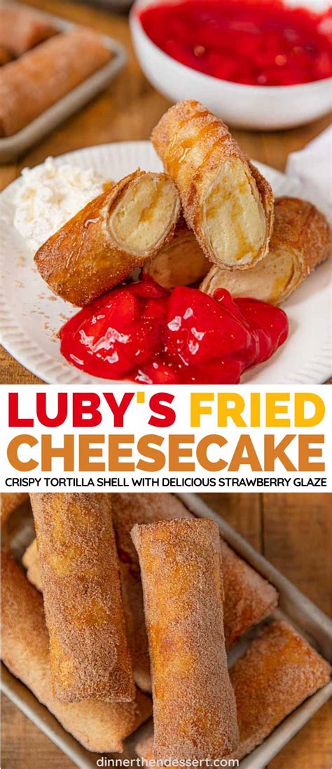 Lubys Fried Cheesecake W Strawberries Copycat Dinner Then Dessert