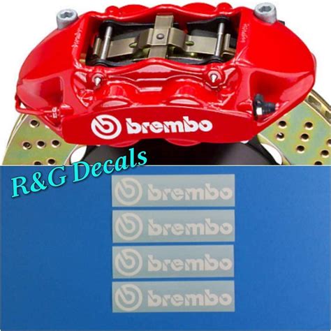 Buy Randg Brembo High Temperature Brake Caliper Decal Sticker Set Of 4