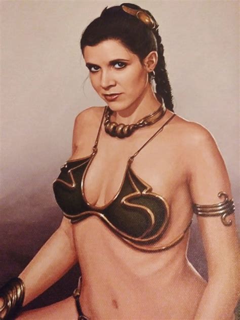 Princess Leia Slave Bikini Canvas Art Print X Hot Star Wars Carrie Fisher Etsy