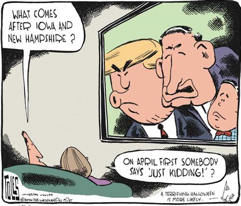 Political Cartoon On Trump Skips Debate By Tom Toles Washington Post At The Comic News