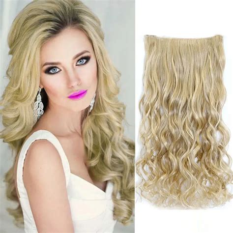 Cheap 24 60cm Long Curly Hair Extensions Clip In Hair Extension 120g 5