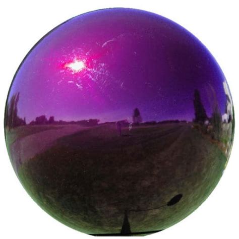 Purple Metal Gazing Ball Gazing Balls Stainless Steel Gazing Balls