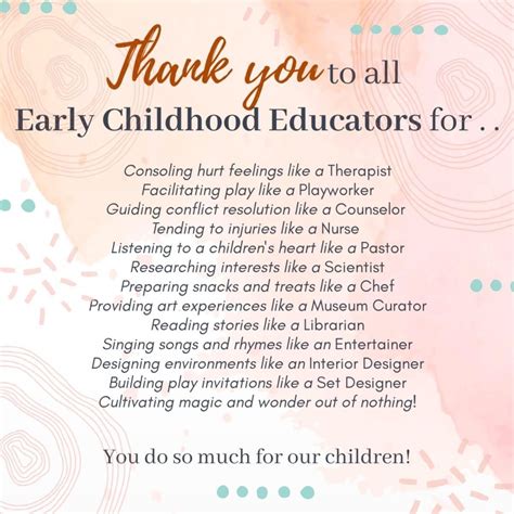 What Does Early Childhood Educator Do Tiedun