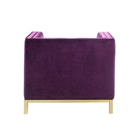 Chic Home Design Dafna Modern Purple Velvet Club Chair In The Chairs