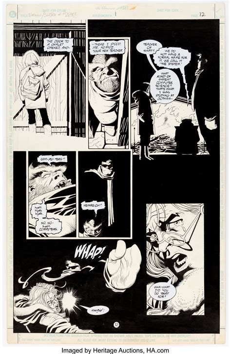 Joe Quesada And Kevin Nowlan Batman Sword Of Azrael 1 Story Page