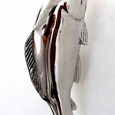 Stainless Steel Fish Sculpture Factory Modern Sculpture Artists