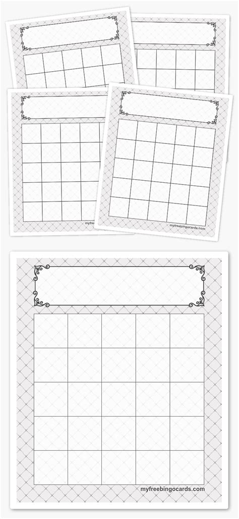 5x5 Bingo Template Bingo Template Bingo Cards Printable Templates