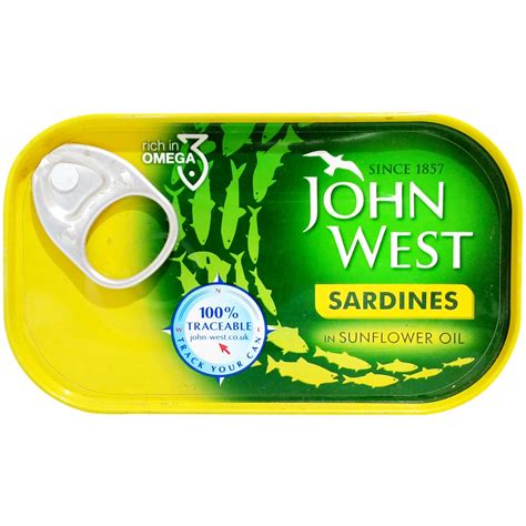 John West Sardines Sunflower Oil 120g Pack Grocery And Gourmet Foods
