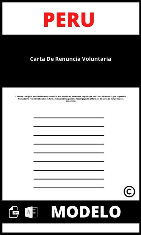 Modelo De Carta De Renuncia Voluntaria The Best Porn Website