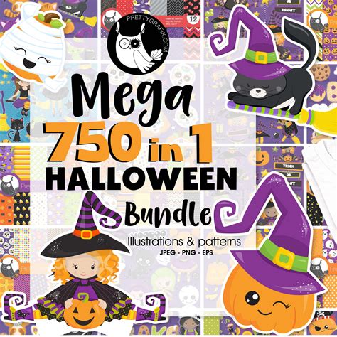 Mega Halloween Bundle 750 In 1 Prettygrafik Store