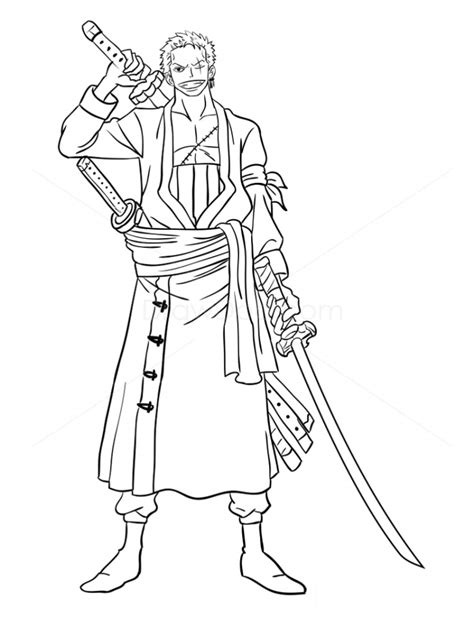 Printable Roronoa Zoro Coloring Pages Anime Coloring Pages