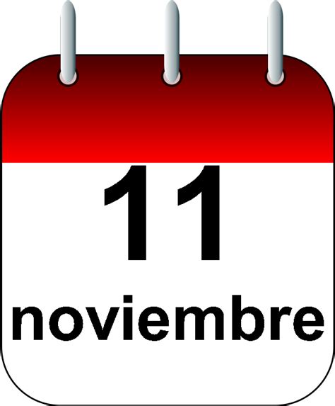 11 De Noviembre Calendario