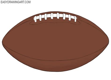 How To Draw An Easy Football At How To Draw