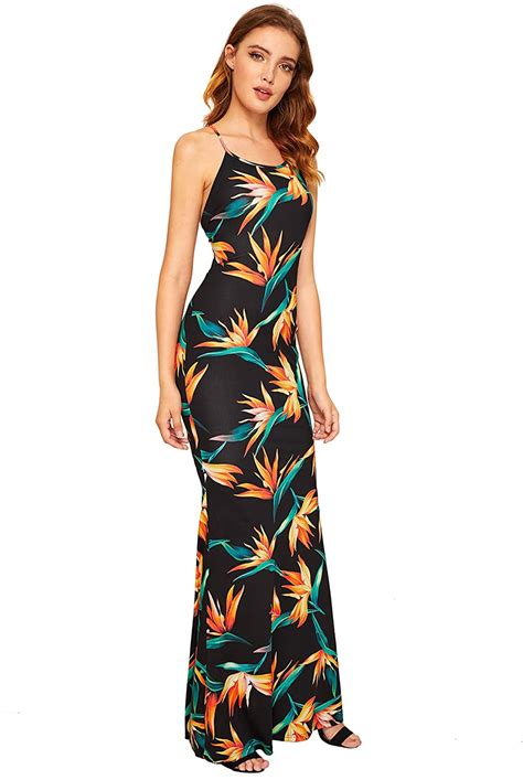 shein women s strappy backless summer evening party maxi dress ebay