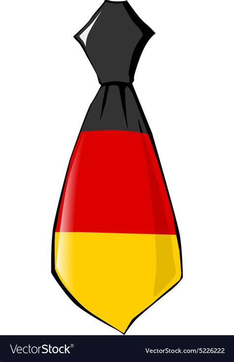 Necktie In National Colours Of Germany Royalty Free Vector