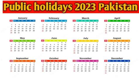 List Of Public Holidays In Pakistan In 2023 Dunya Islamic