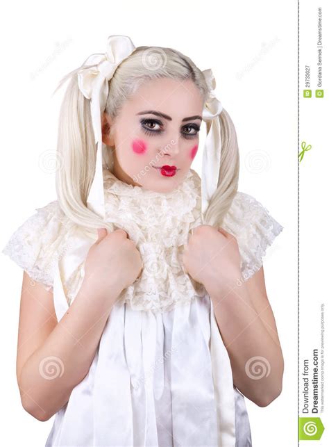 Girl With Dolly Makeup Stock Image Image Of Decoration 29733027