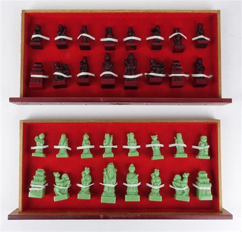 Vintage Chinese Chess Set Kodner Auctions