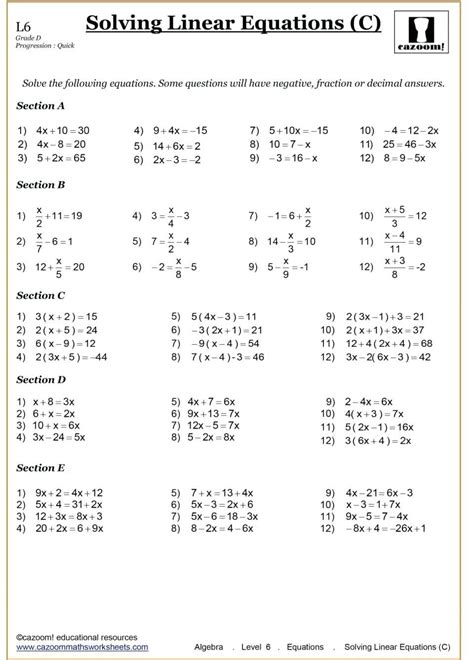 Find free maths worksheets organised by year level and topics. 9Th Grade Algebra Worksheets | Algebra worksheets, 10th ...