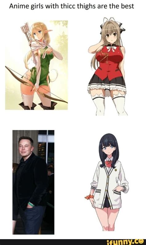 Anime Girls With Thicc Thighs Are The Best Ifunny