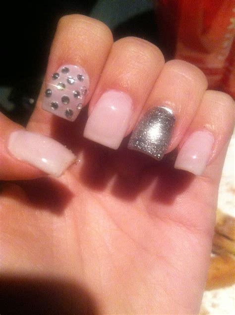 Nail Designs With Rhinestones And Glitter Picture Imagesjordanisadore