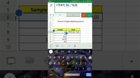 Cara Rumus Excel Angka Dibelakang Koma Youtube