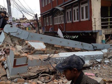 Infrastructure Devastation Caused By Massive Earthquake Kathmandu Nepal Apr 2015 Konflictcam