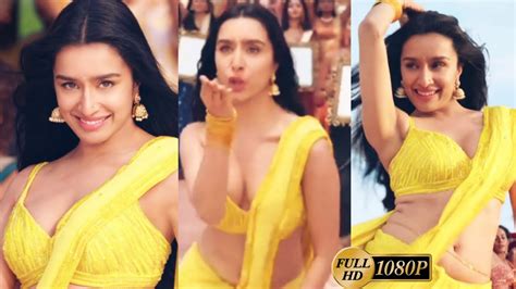 Shraddha Kapoor Hot In Show Me The Thumka Song In Yellow Saree