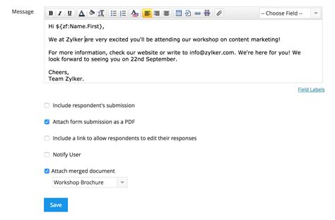 Forms Email Notification Form Email Confirmation Zoho Forms