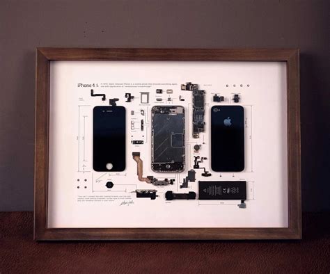 Iphone 4s Exploded View As A Work Of Art ⌚️ 🖥 📱 Macandegg