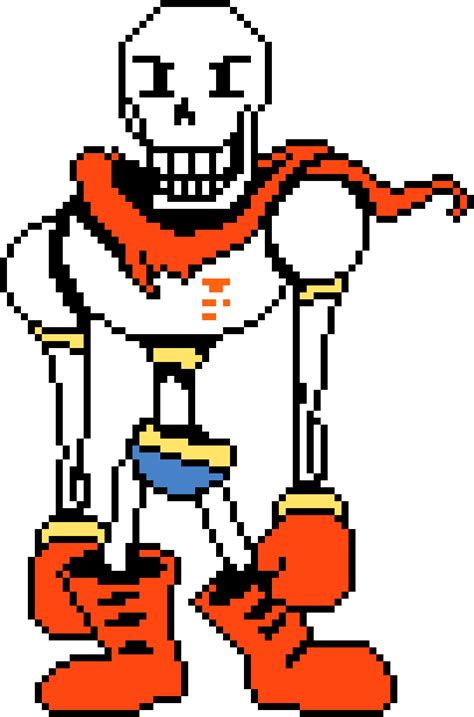 Undertale Rejuvenation Papyrus Sprite Pixel Art Maker