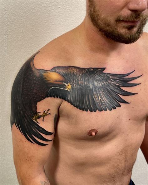 Top 76 Eagle Shoulder Tattoo Latest Incdgdbentre