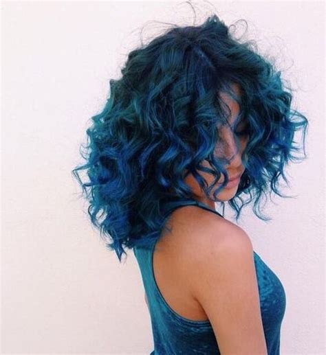 Super Stunning Lazy Blue For Curly Hair My Blog Colored Curly Hair Dyed Curly Hair Curly