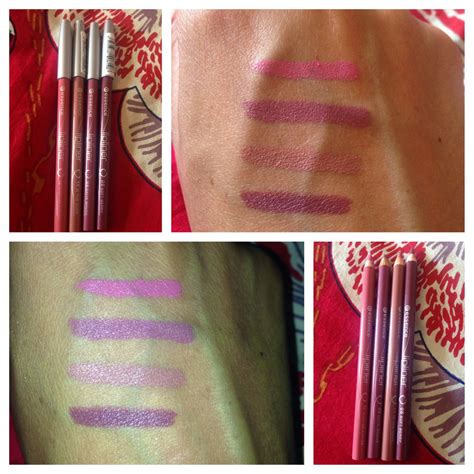 Essence Lip Liners First Impressions Swatches Jasmine Talks Beauty
