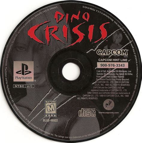 Dino Crisis 1999 Playstation Box Cover Art Mobygames