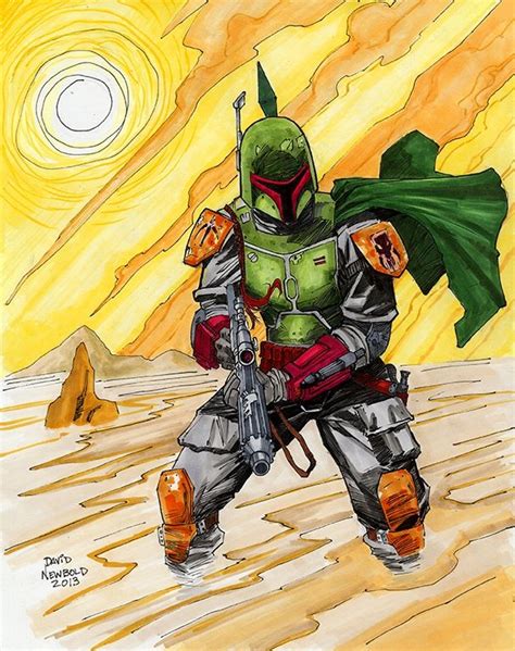 Bobba Fett By David Newbold Comic Books Art Comic Art Comic Book