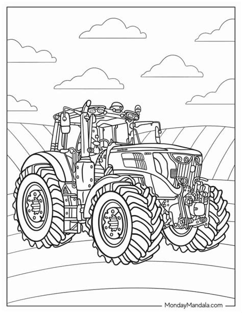 John Deere Tractor Coloring Pages Free