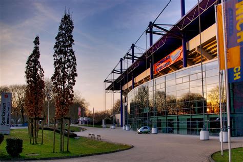 The stadium is able to hold 24,406 people and was built in 1923. HDR - Wedau Stadion, MSV Arena, Schauinsland Arena ...