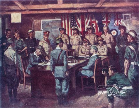 Photograph Signing Of World War Ii Peace Treaty