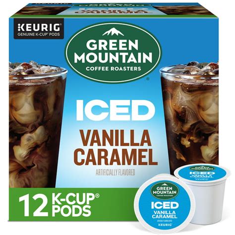 Green Mountain Coffee Roasters Iced Vanilla Caramel Flavored Iced K