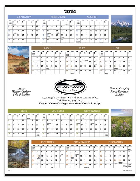 Cn 6205 Scenic Span A Year Calendars Now Calendars Now