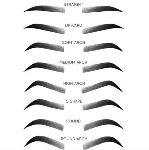 eyebrows for face shape types of eyebrows best eyebrows faded eyebrows round eyebrows