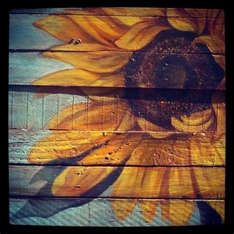 Sunflower Pallet Painting Pallet Art Wood Art