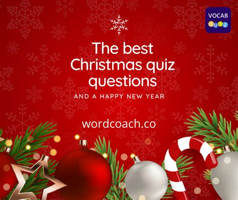 The Best Christmas Quiz Questions Vocab Quiz