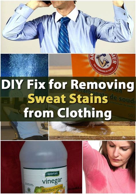 Diy Fix For Removing Sweat Stains From Clothing Remove Sweat Stains Sweat Stains Deep