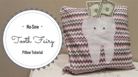 No Sew Tooth Fairy Pillow Tutorial Youtube
