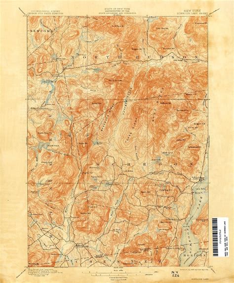 Schroon Lake New York Usgs Topo Map 1895 Creazilla