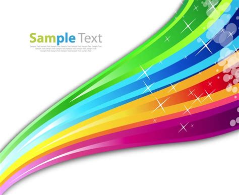 Rainbow Color Abstract Background Vector Illustration Free Vector
