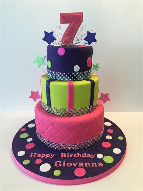 Cake To Remember For Girl Turning 7 Years Old Maddies Cakes