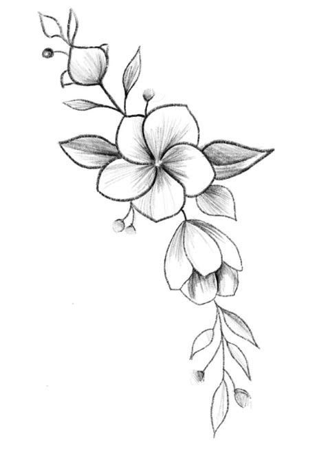 1001 Ideas De Dibujos De Flores Fáciles Y Bonitos Flower Drawing Flower Drawing Design